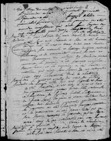 Baptêmes, mariages, sépultures (1776-1792)