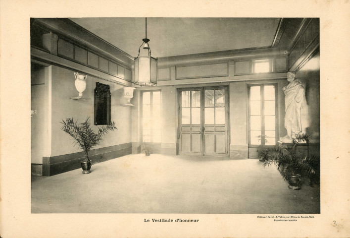 Le vestibule d'honneur.