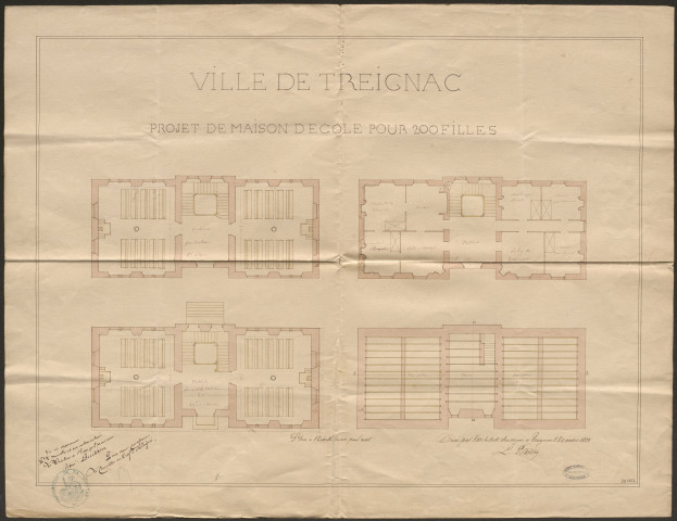 Construction de l'école de Manzanne, construction de l'école du Borzeix.