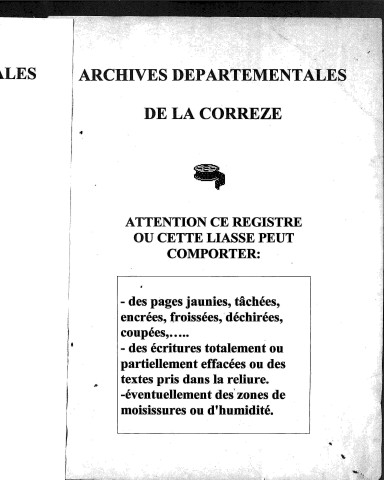 Naissances, mariages, décès (1873-1882)