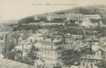 Tulle : "401. - Corrèze. - Tulle. - Quartier de la Barrière et Lycée".