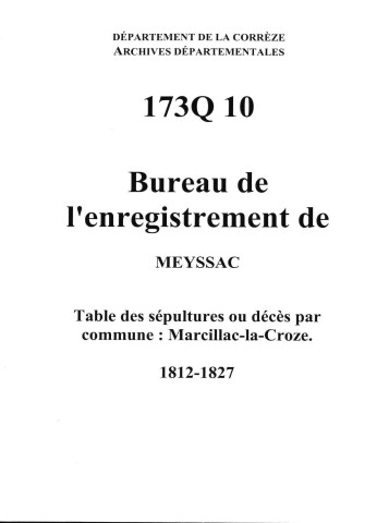 Commune de Marcillac-la-Croze.