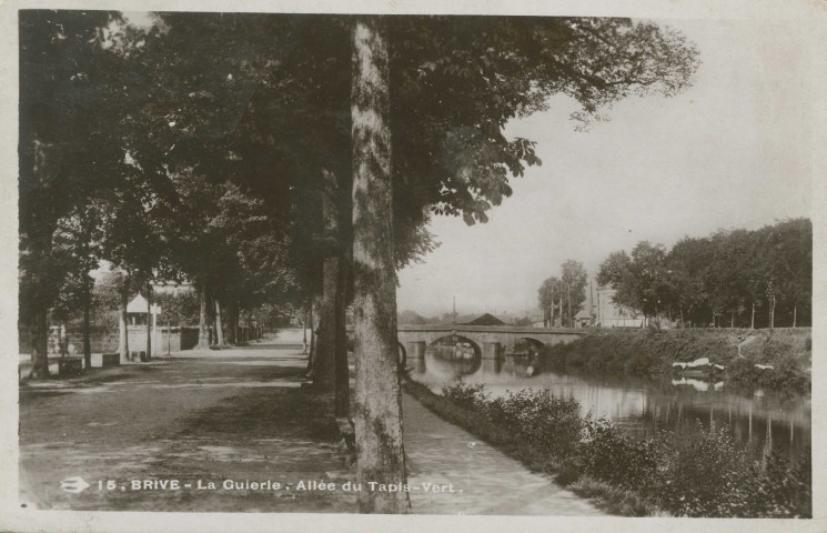 Brive-la-Gaillarde : "15. Brive. - La Guierle. Allée du Tapis vert.".