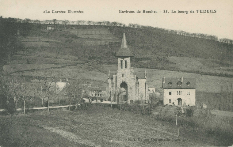 Tudeils : "La Corrèze illustrée - Environs de Beaulieu - 35. Le bourg de Tudeils".