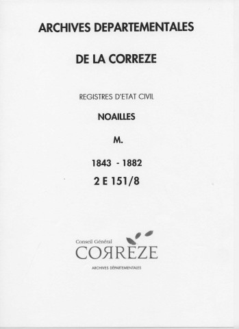 Mariages (1843-1882)