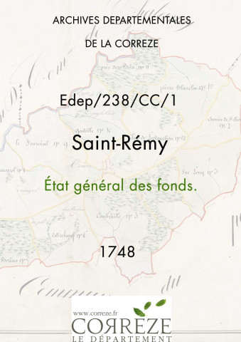 État général des fonds. 14 juin 1748-16 juillet 1748