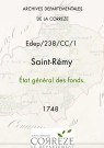 État général des fonds. 14 juin 1748-16 juillet 1748