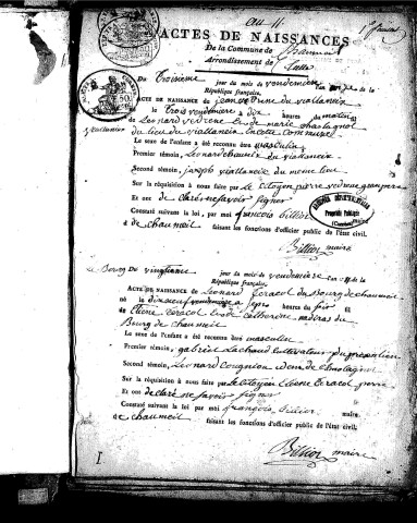 Naissances (1803-1848)