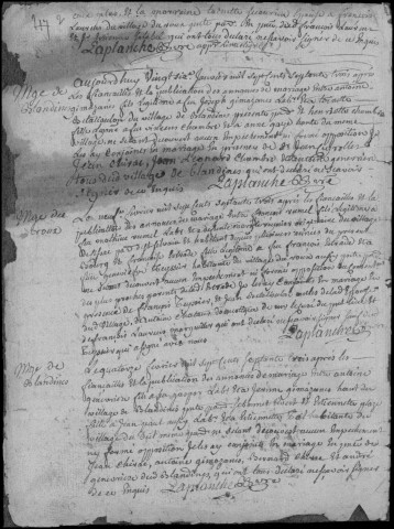 Baptêmes, mariages, sépultures (1773-1792)