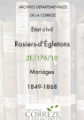 Mariages (1849-1868)