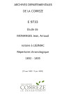 Répertoire chronologique : 19 mai 1832-9 juin 1835