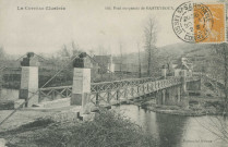 Argentat : "La Corrèze illustrée - 146 - Pont suspendu de Basteyroux, près Argentat".