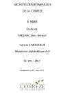 Répertoire alphabétique : A-V