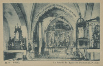 Ussel : "55 Ussel - Le rétable de l'église des pénitents (XVe siècle)". Chapelle donnée par Brival de Lavialle 1808.