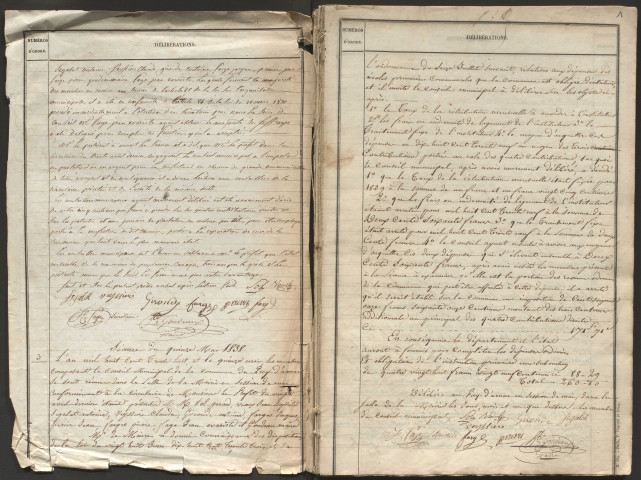 Délibérations du conseil municipal. 15 mai 1838-26 juillet 1868