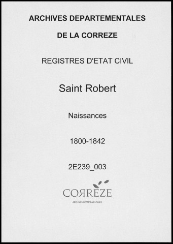 Naissances (1800-1842)