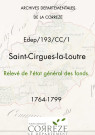 Relevé de l'état général des fonds. 1764-1799