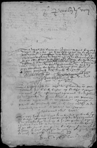 Baptêmes, mariages, sépultures (1624-1675)