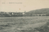 Argentat : "Corrèze - 11 - Argentat, Vue panoramique".