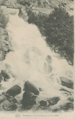Voutezac : "(Corrèze) - La cascade du Saillant".