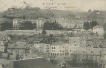Tulle : "58. Tulle - Le Lycée". On aperçoit l'ancien collège sis sur le quai de la République.