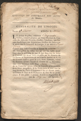 10 mai 1705-26 février 1708