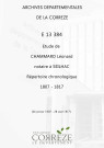 Répertoire chronologique : 26 janvier 1807-28 août 1817