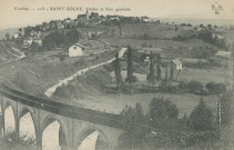 Saint-Solve : "Corrèze - 218 - Saint-Solve, viaduc et vue générale".