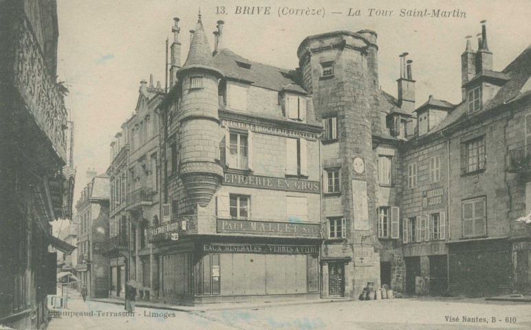 Brive-la-Gaillarde : "13. Brive (Corrèze) - La Tour Saint-Martin".
