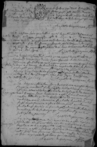 Baptêmes, mariages, sépultures (1697-1721)