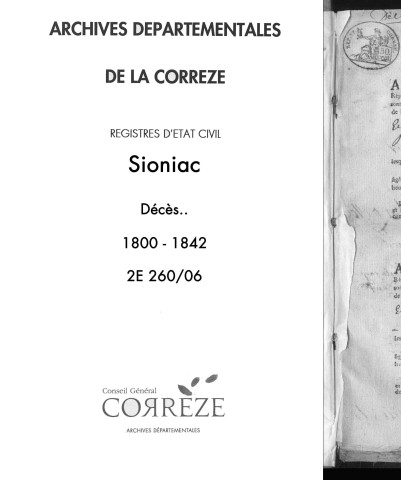 Décès (1800-1842)