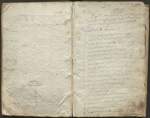 Délibérations du conseil municipal. 21 mars 1809-1er novembre 1815