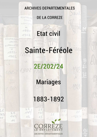Mariages (1883-1892)