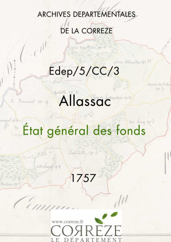 État général des fonds. 02 mars-28 juillet 1757