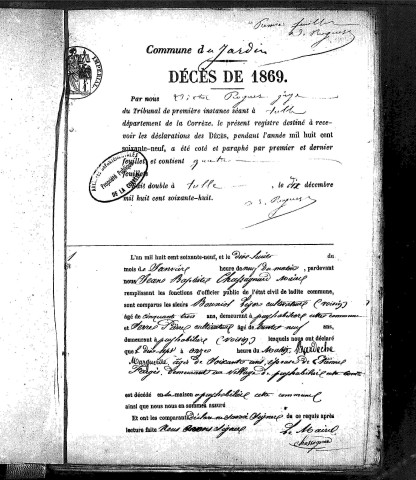 Décès (1869-1881)