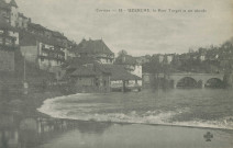 Uzerche : "Corrèze - 38 - Uzerche, le pont Turgot et ses abords".