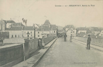 Argentat : "Corrèze - 10 - Argentat, entrée du pont".