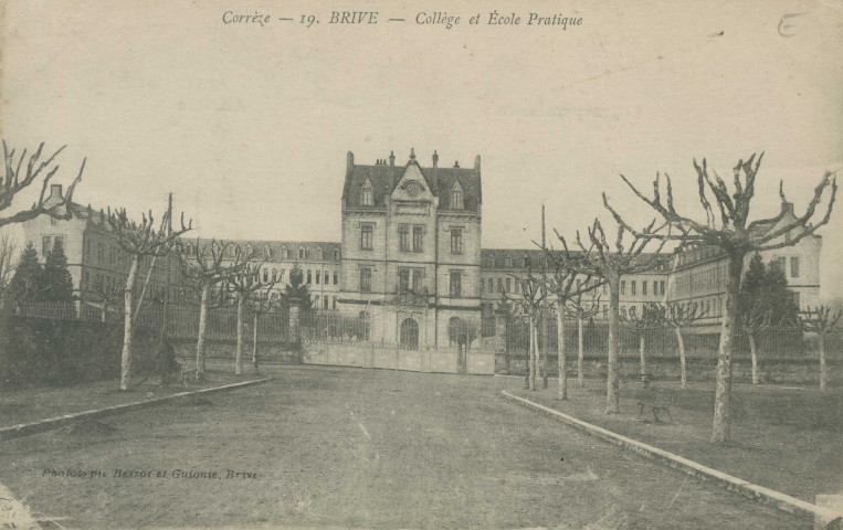 Brive-la-Gaillarde : "Corrèze - 19. Brive - Collège et école pratique".