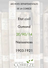 Naissances (1903-1921).