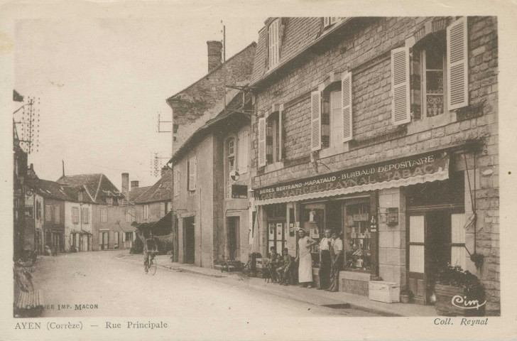 Ayen : "Ayen (Corrèze) - Rue principale".