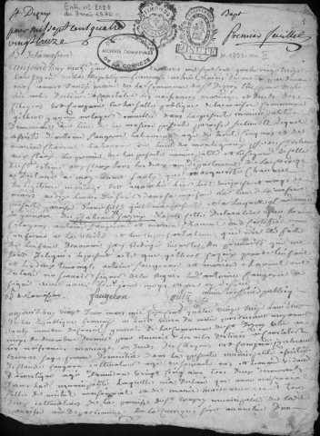 Naissances, mariages, décès (1793-1802)