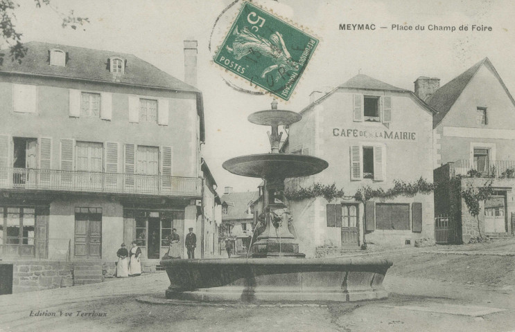 Meymac : "Meymac - Place du champ de foire".