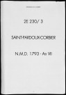 Naissances, mariages, décès (1793-1802)