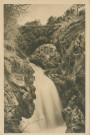 Gimel : "La Corrèze touristique - 7014 Gimel (site classé) - Le pont et la première chute".