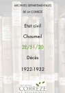Décès (1922-1932).
