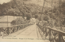 Auriac : "33. La Corrèze illustrée - Gorges de la Dordogne - Pont du Chambon".