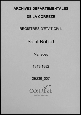 Mariages (1843-1882)