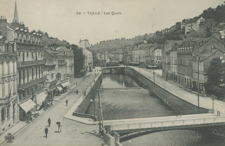 Tulle : "29 - Tulle - Les quais".