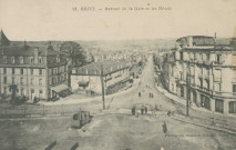 Brive-la-Gaillarde : "91. Brive - Avenue de la gare et les hôtels".