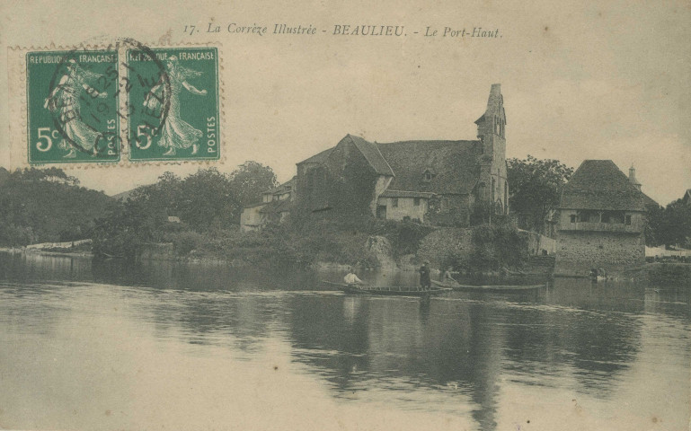 Beaulieu-sur-Dordogne : "17. La Corrèze illustrée - Beaulieu - Le port haut".